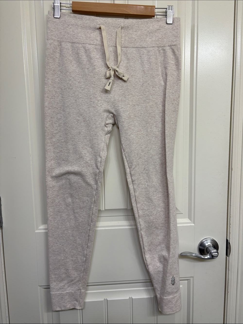 FP Movement by Free People Cream Beige Drawstring Jogger Pants